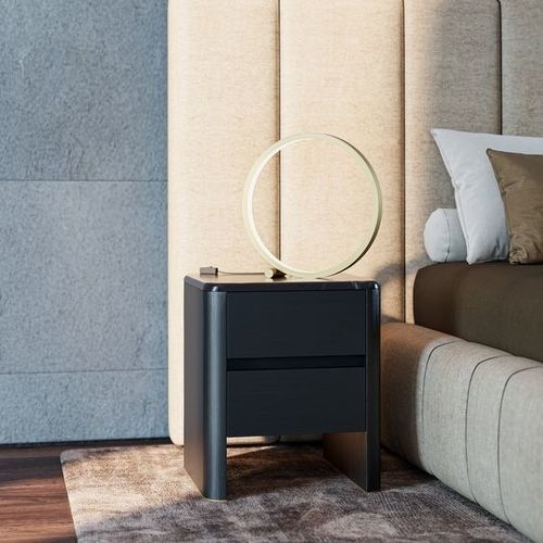 Comodino contemporaneo - 9575_XENIA - Vibieffe - in rovere / rettangolare / per uso residenziale