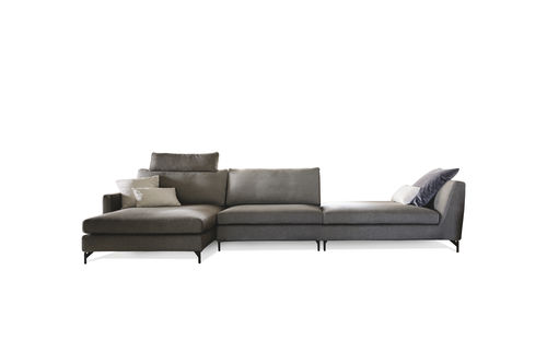 Divano modulare - 525 NORDIC - Vibieffe - contemporaneo / in tessuto / in pelle