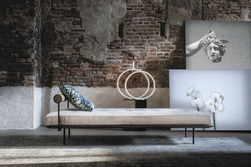Letto da giorno contemporaneo - 415 TUBE - Vibieffe - in tessuto / in pelle / da interno