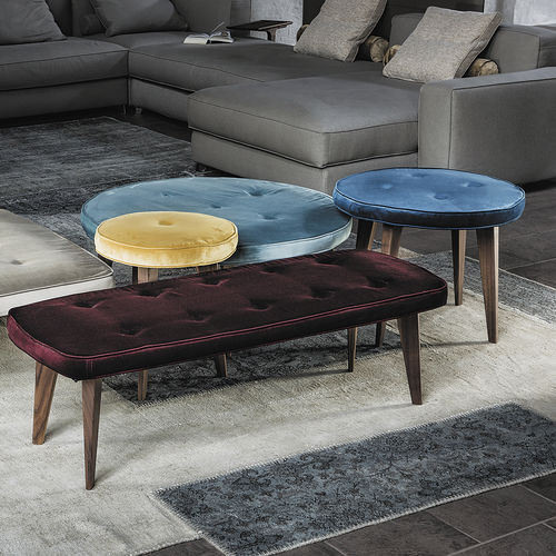 Ottomana contemporanea - 9300 PANCAKE - Vibieffe - in tessuto / in legno / da interno