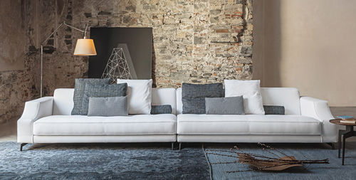 Divano modulare - 310 IDENTITY - Vibieffe - contemporaneo / in tessuto / in pelle