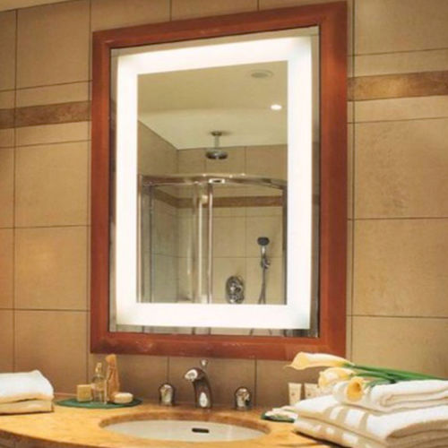 Specchio da bagno a muro - BROADWAY : 1M0963 AB - MLE HOTEL LIGHTING - contemporaneo / rettangolare / quadrato