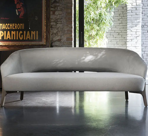 Divano contemporaneo - LIBRA - TONON - in tessuto / con braccioli / beige