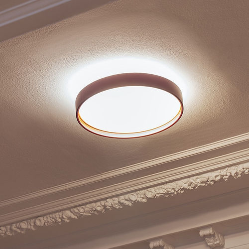 Plafoniera contemporanea - ALINA - MILAN ILUMINACION - rotonda / in acciaio inossidabile / in PMMA