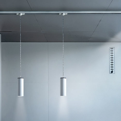 Faretti a binario LED - KRONN - MILAN ILUMINACION - cilindrico / in alluminio estruso / contract