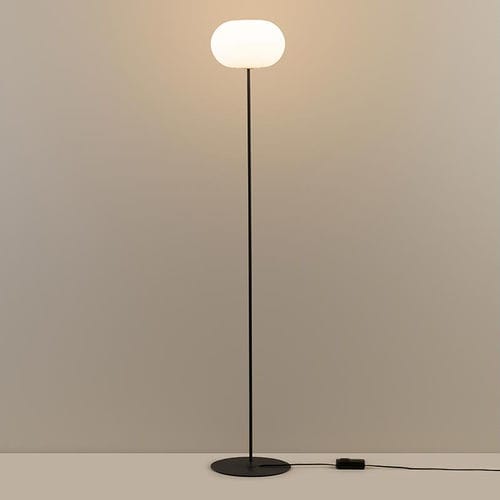 Lampada da terra - SPAN - MILAN ILUMINACION - in acciaio laccato / in vetro soffiato / contemporanea
