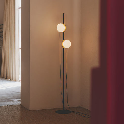 Lampada da terra - KNOCK - MILAN ILUMINACION - in vetro soffiato / contemporanea / con cavo