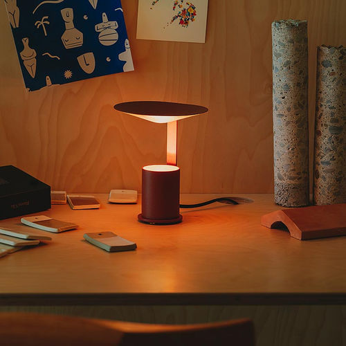 Lampada da tavolo - MOKKA - MILAN ILUMINACION - per ufficio / in acciaio laccato / in alluminio laccato