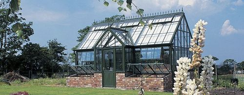 Serra con struttura in alluminio - VICTORIAN LODGE WITH COLDFRAMES - HARTLEY BOTANIC