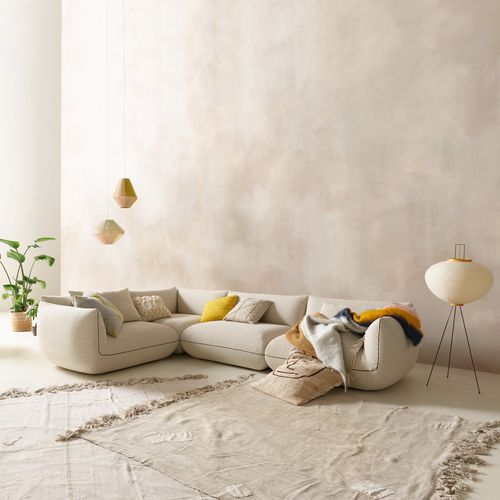 Divano modulare - JALIS - COR - contemporaneo / in tessuto / con braccioli