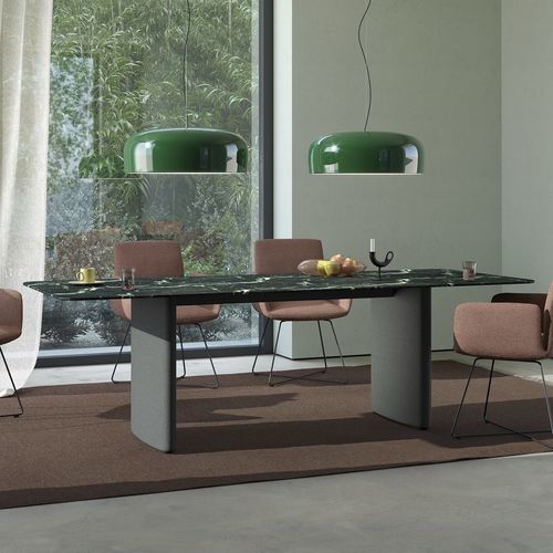 Tavolo contemporaneo - Ipa - COR - in legno massiccio / in MDF laccato / in marmo