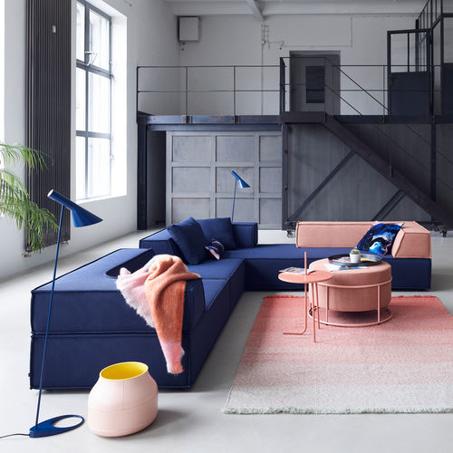 Divano modulare - Trio - COR - letto / contemporaneo / in tessuto