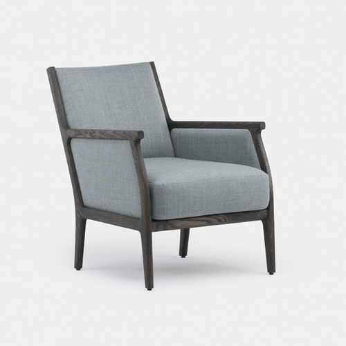 Poltrona contemporanea - MIRA - DE LA ESPADA - in tessuto / in pelle / in frassino