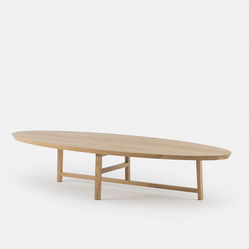 Tavolino basso contemporaneo - TRIO - DE LA ESPADA - in frassino / in noce americano / in rovere bianco