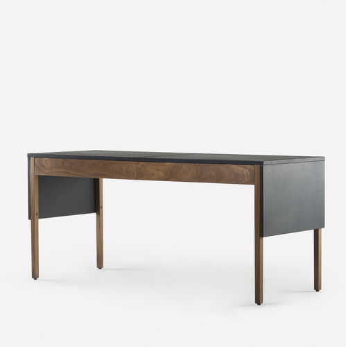 Scrivania contemporanea - DRAPE - DE LA ESPADA - in noce / in frassino / in rovere bianco