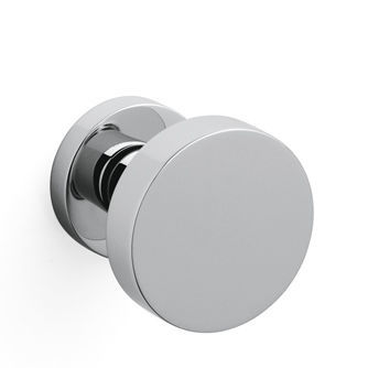 Pomello per porta contemporaneo - LINK - OLIVARI - in ottone / satinato