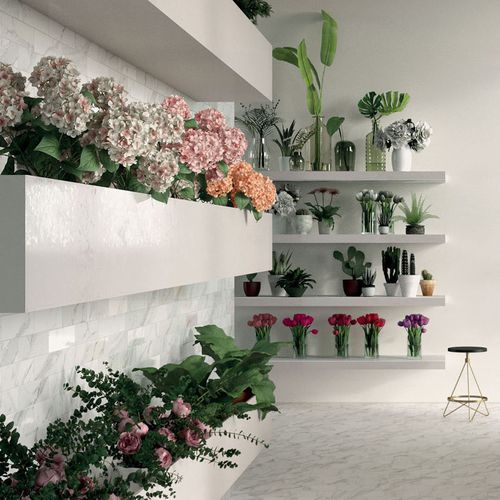 Piastrella in gres porcellanato - MOTIF - MARCA CORONA - levigata / a rilievo / da interno