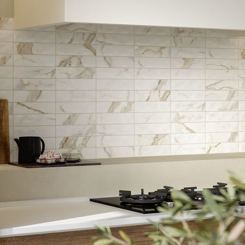 Piastrella in gres porcellanato - SCULTOREA - MARCA CORONA - opaca / levigata / da interno