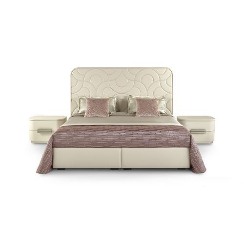 Letto matrimoniale - AMIDELE - SICIS - contemporaneo / imbottito / con testiera
