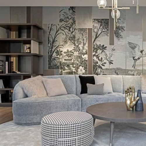 Pouf contemporaneo - CHAMALEON LOW - SICIS - in legno compensato / in legno massiccio / in metallo