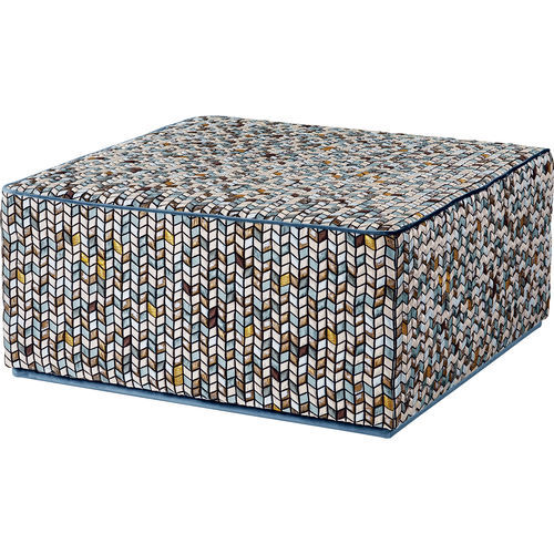 Pouf contemporaneo - CUBE  - SICIS - in tessuto ignifugo / in legno compensato / in legno massiccio