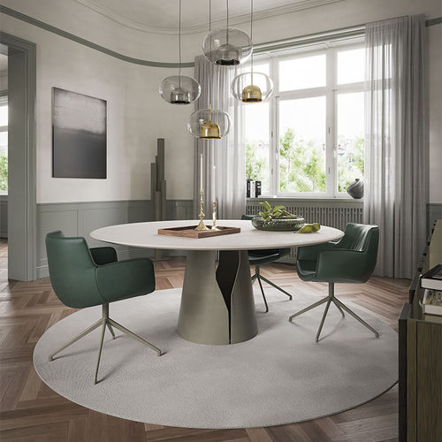 Tavolo da pranzo contemporaneo - GIANO  - Cattelan Italia - in rovere / in noce / in vetro