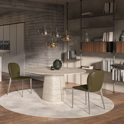 Tavolo da pranzo contemporaneo - RADO - Cattelan Italia - in legno / in ceramica / con base in ceramica