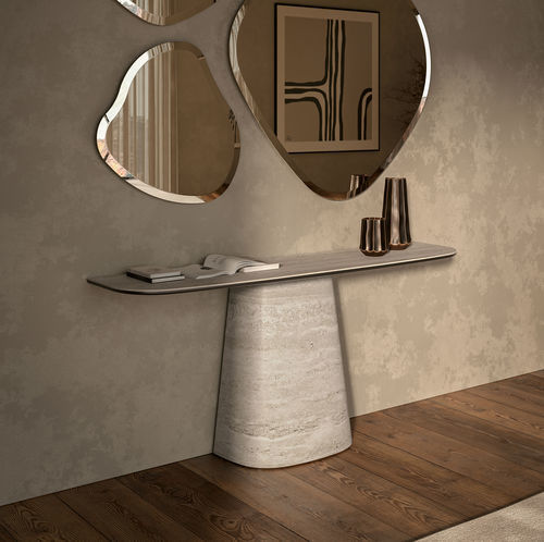 Consolle contemporanea - RADO - Cattelan Italia - in ceramica / con base in ceramica / a forma di D