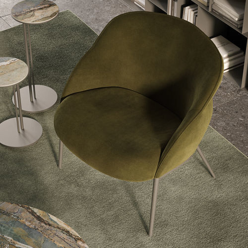 Poltrona contemporanea - CAMILLA - Cattelan Italia - in tessuto / in pelle / in ecopelle