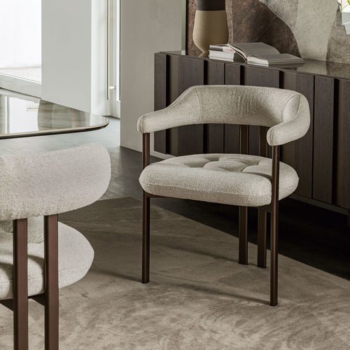 Sedia contemporanea - GRETA - Cattelan Italia - da interno / in tessuto / in pelle