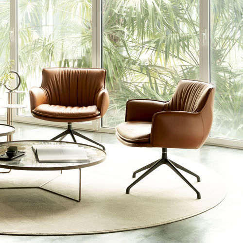 Poltrona contemporanea - RHONDA  - Cattelan Italia - in tessuto / in pelle / in ecopelle
