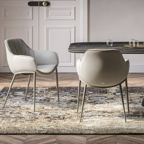 Sedia da pranzo contemporanea - SCARLETT - Cattelan Italia - da interno / in tessuto / in pelle