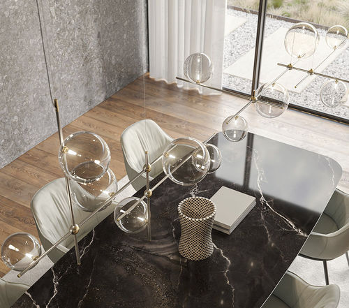 Lampada a sospensione - BLOOM - Cattelan Italia - in acciaio laccato / in ottone spazzolato / in vetro borosilicato