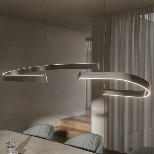 Lampada a sospensione - BLUEBELL - Cattelan Italia - in acciaio laccato / in ottone spazzolato / contemporanea