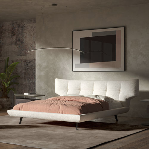 Letto matrimoniale - THOMAS - Cattelan Italia - contemporaneo / imbottito / con testiera