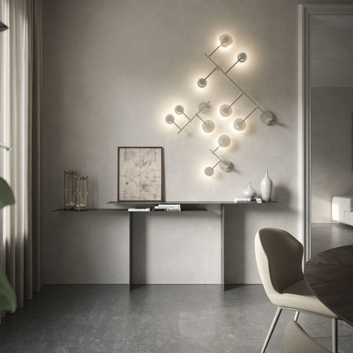Consolle contemporanea - TEE - Cattelan Italia - in acciaio / con supporto in acciaio / a forma di T