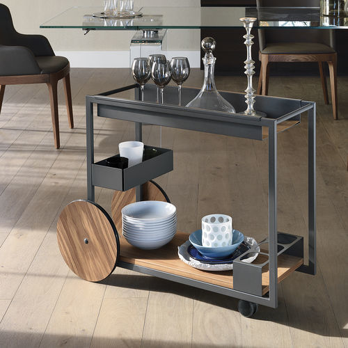Carrello portavivande di servizio - BRANDY - Cattelan Italia - per uso residenziale / in rovere / in noce