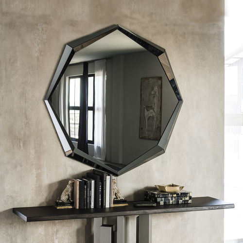 Specchio a muro - EMERALD  - Cattelan Italia - contemporaneo / ottagonale / argentato