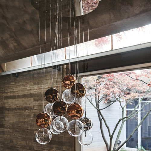 Lampada a sospensione - APOLLO - Cattelan Italia - in acciaio laccato / in vetro borosilicato / contemporanea