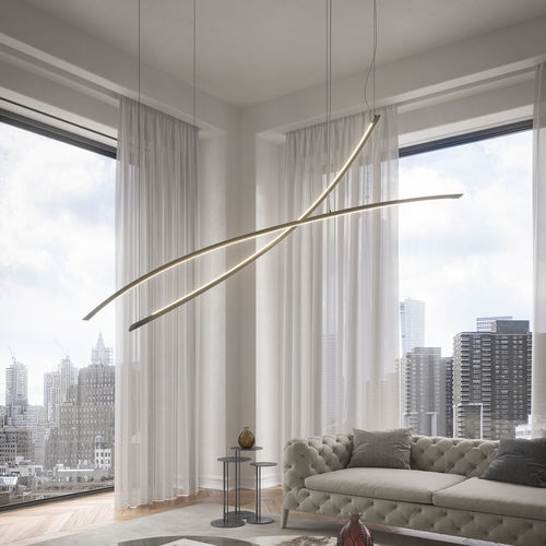 Lampada a sospensione - KATANA  - Cattelan Italia - in acciaio laccato / contemporanea / con cavo