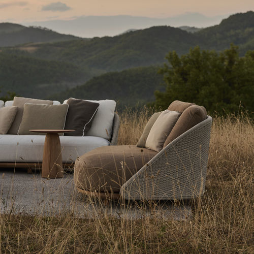 Poltrona contemporanea - ELIO - Tribù - in tessuto / in alluminio / Tricord®