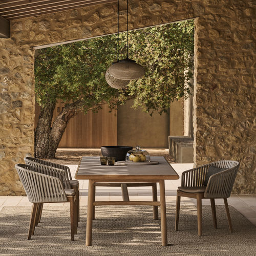 Poltrona design - MOOD - Tribù - Tricord® / in poliolefina / in teak