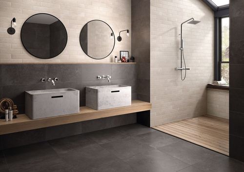 Piastrella in gres porcellanato - MOOV : ANTHRACITE - CERAMICHE KEOPE - opaca / da interno / da parete