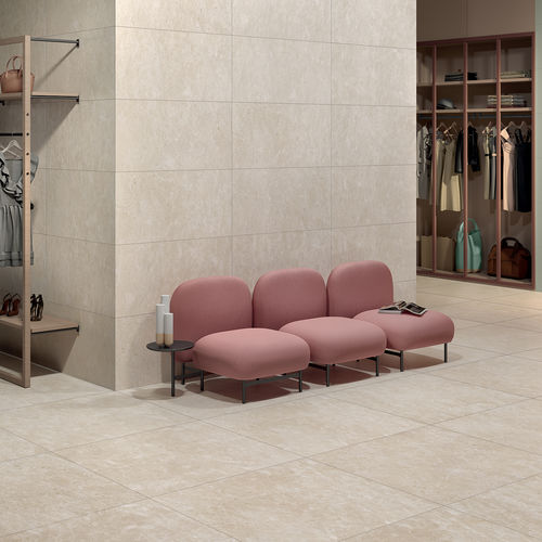 Piastrella in gres porcellanato - OMNIA : VENEZIA IVORY - CERAMICHE KEOPE - finitura opaca / finitura naturale / da interno