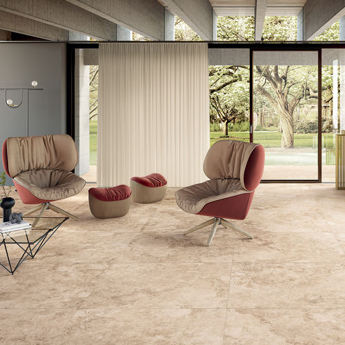 Piastrella in gres porcellanato - OMNIA : RAPOLANO BEIGE - CERAMICHE KEOPE - opaca / da interno / da esterno