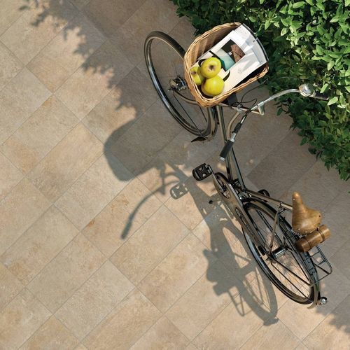 Piastrella in gres porcellanato - COTTO BEIGE - CERAMICHE KEOPE - strutturata / da esterno / da giardino