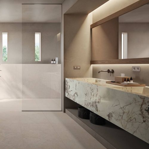 Piastrella in gres porcellanato - HERITAGE PEARL - CERAMICHE KEOPE - opaca / strutturata / da interno