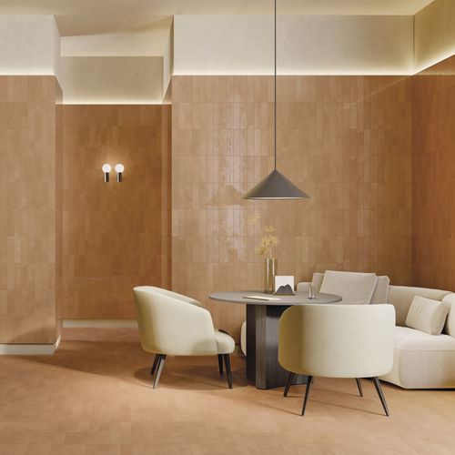 Piastrella in gres porcellanato - COTTOMILANO - CERAMICHE KEOPE - in terracotta / lucida / opaca
