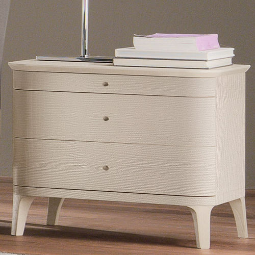 Comodino contemporaneo - ROSA COLETTE - LE FABLIER - in legno laccato / in frassino / con supporto in frassino