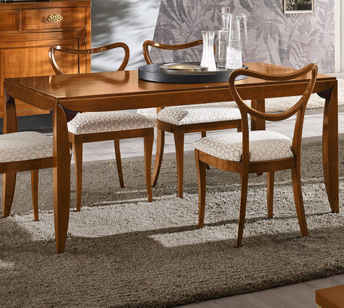 Tavolo da pranzo classico - ORIONE - LE FABLIER - in legno / con supporto in legno / rettangolare